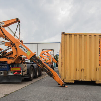 40 Fuß Container Ansicht von hinten